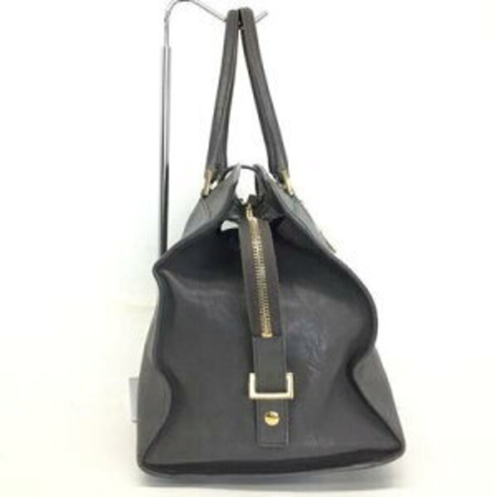 Saint Laurent Cabas Yves Chyc tote bag in Gray leather - Picture 3 of 15